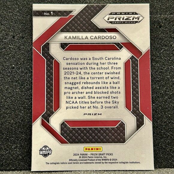 Kamilla Cardoso Rookie Card Prizm New Recruits 2024 Prizm Draft Picks #1 - Picture 2 of 3